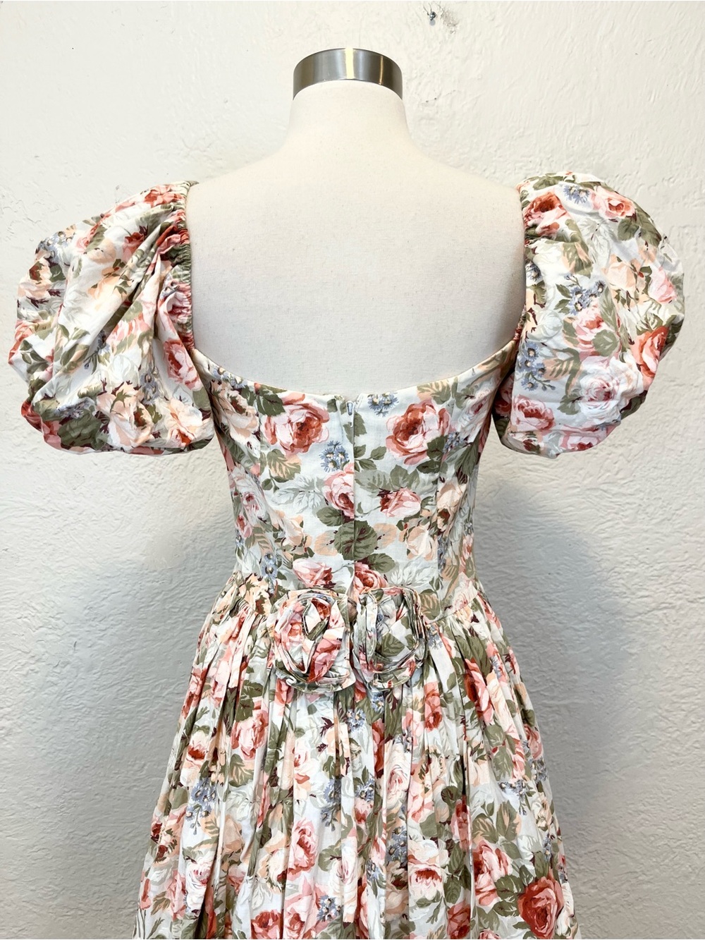 Vintage Jessica McClintock Dress Cottagecore Praire Floral Coquette size 6 XS/4 - Picture 14 of 15